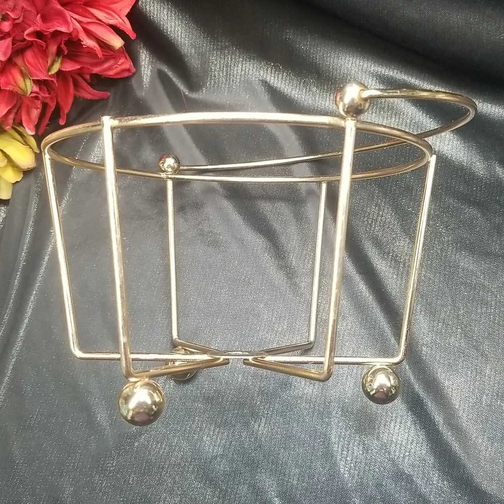 Bartlett Collins Golden Grape Ice Bucket with Gold Cage Holder